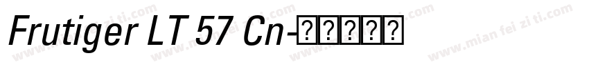 Frutiger LT 57 Cn字体转换